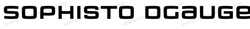 Sophisto DGauge字体转换
